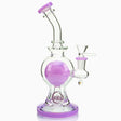 Olympus Atom Water Pipe with large jet ball perc, curved neck and colored glass
