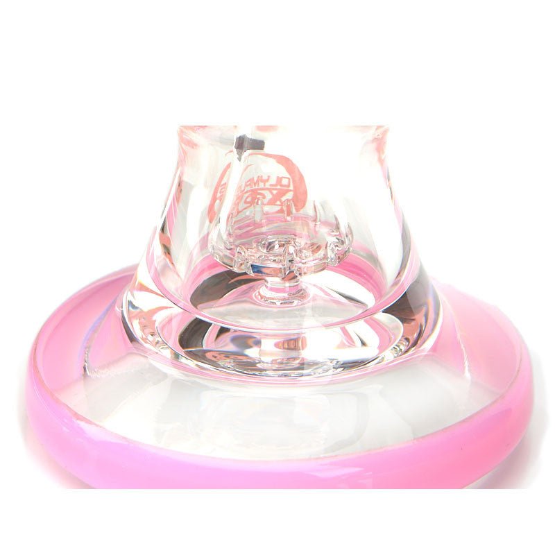 Olympus COVID Water Pipe with Slitted Perc and COVID model in center chamber