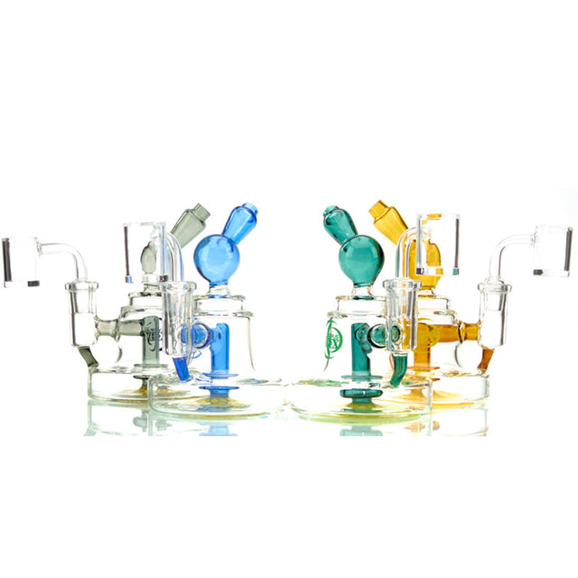 Olympus Cyclops Glass Dab Rig with Colored Borosilicate Glass and Perc. 2