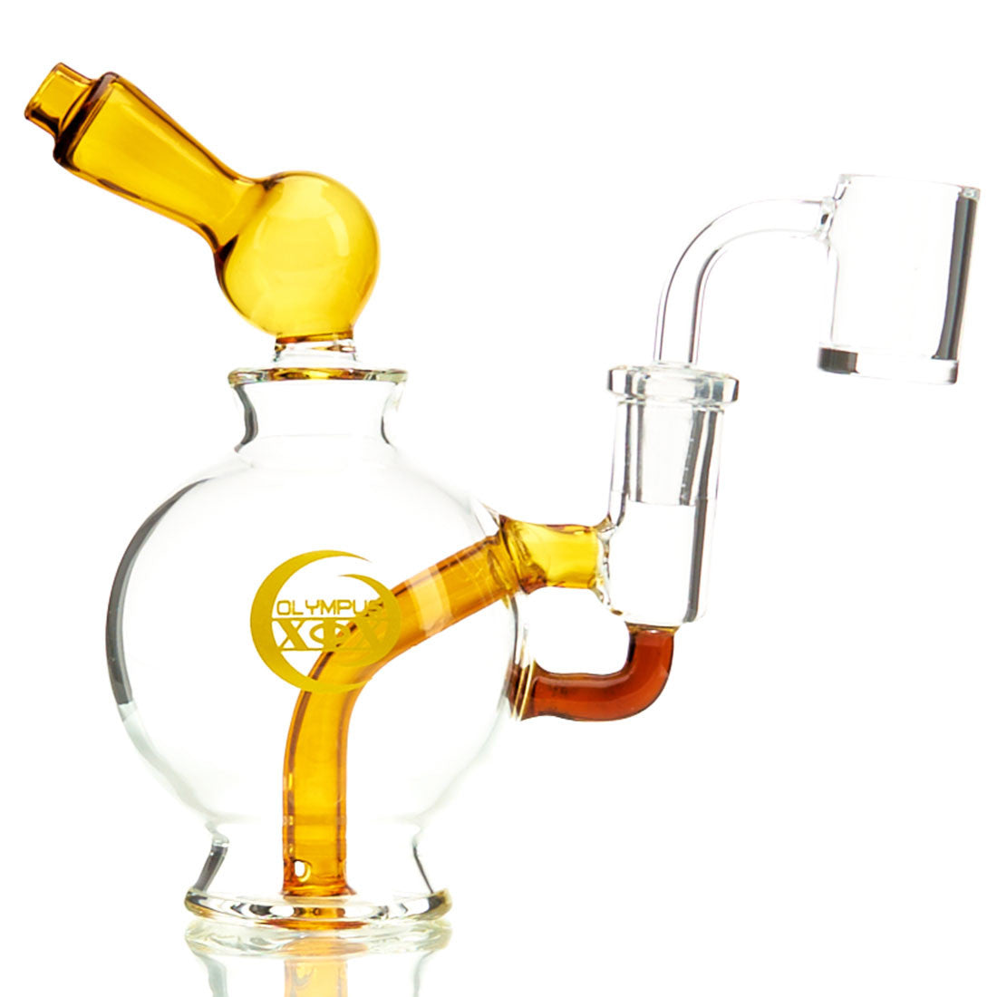Olympus Helios Dab Rig Borosilicate Colored Glass with Percolator 3