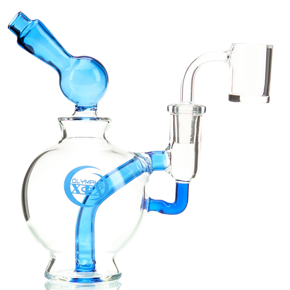 Olympus Helios Dab Rig Borosilicate Colored Glass with Percolator