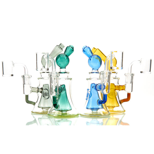 Olympus Hydro Dab Rig Colored Borosilicate Glass with Percolator 2