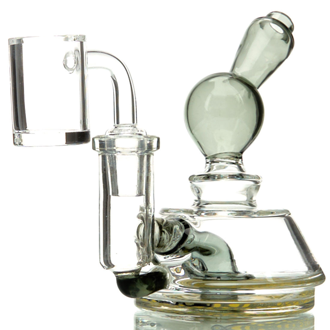 Olympus Plato Dab Rig with colored borosilicate glass and perc 6