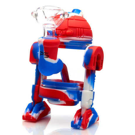 Paradise Silicone Robot Rig Water Pipe with Multi-Colored Designs