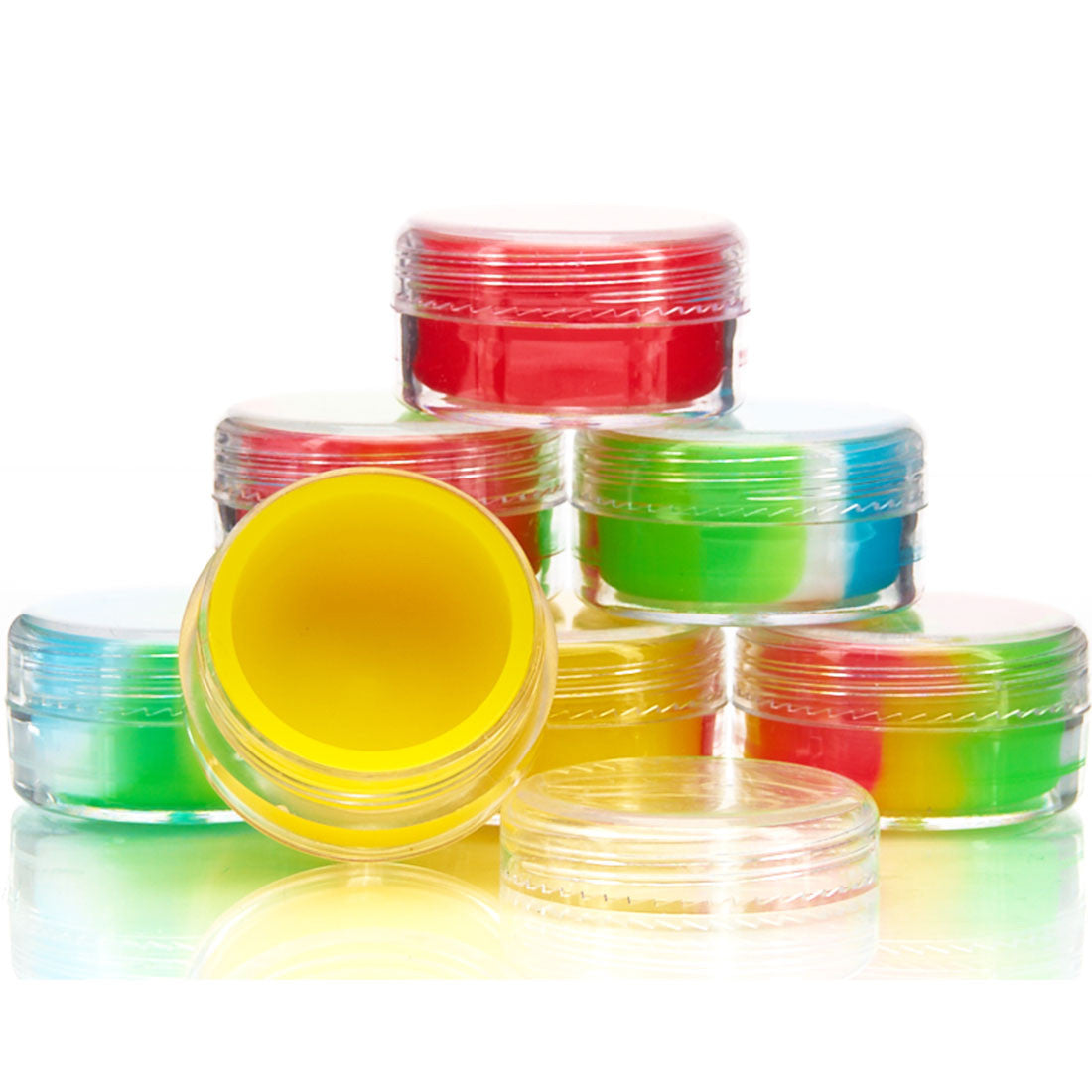 Paradise Silicone 7mm Concentrate Jar with Twist on Top and Multi-Color Options