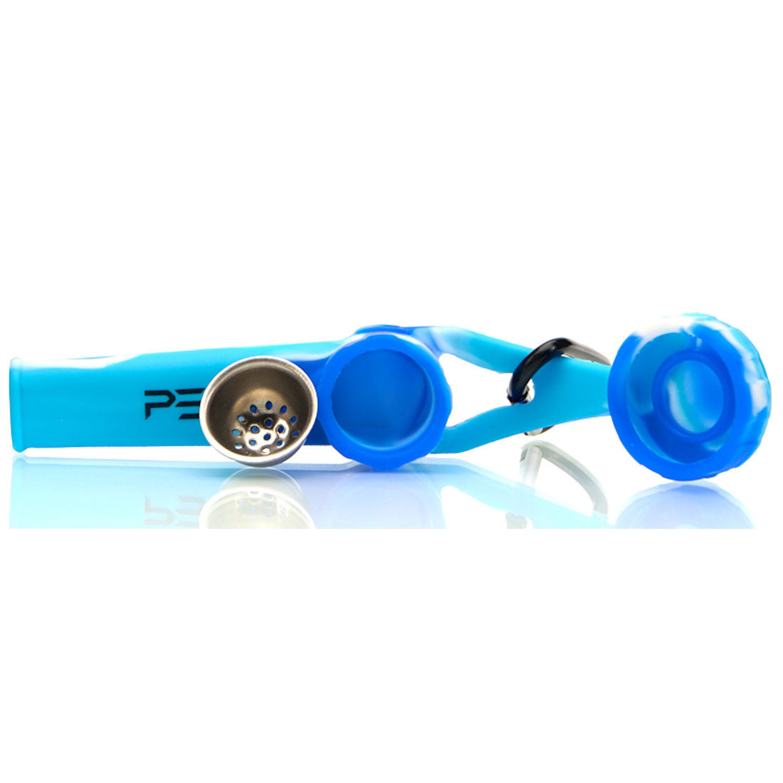 Paradise Silicone Keychain Blue 2