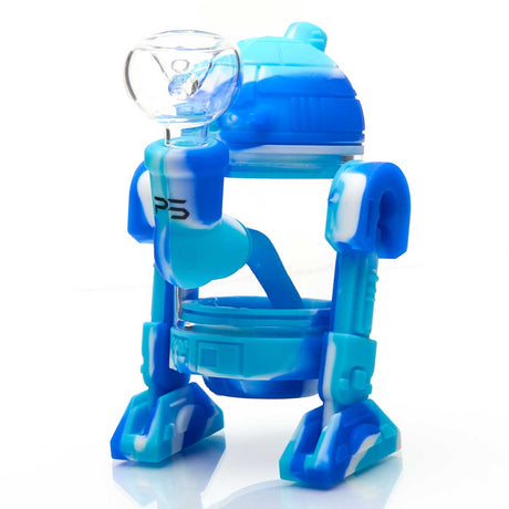 Paradise Silicone Robot Rig Water Pipe with Multi-Colored Designs