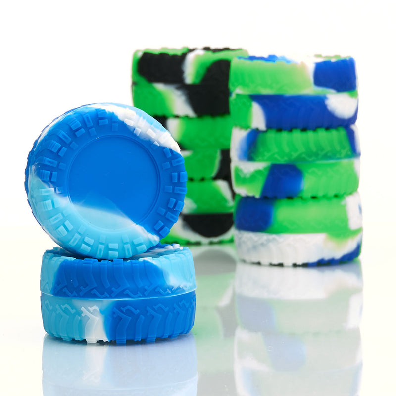 Silicone Paradise Tire Silicone Container for Dry Herbs or Concentrates