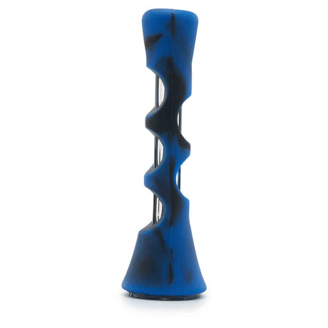 Paradise Silicone One Hitter chillum for dry herb black blue