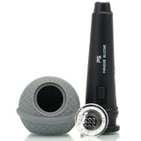 Paradise Silicone The Mic Hand Pipe with Black with built in screen. Available in multi-colors