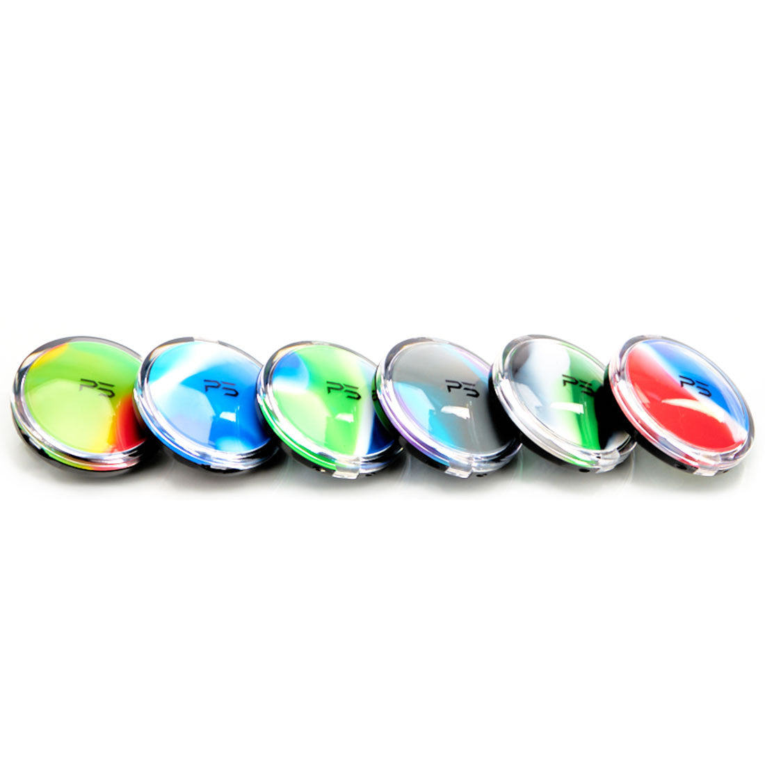 Paradise Silicone UFO Dab Storage Jar with multi-colors 2