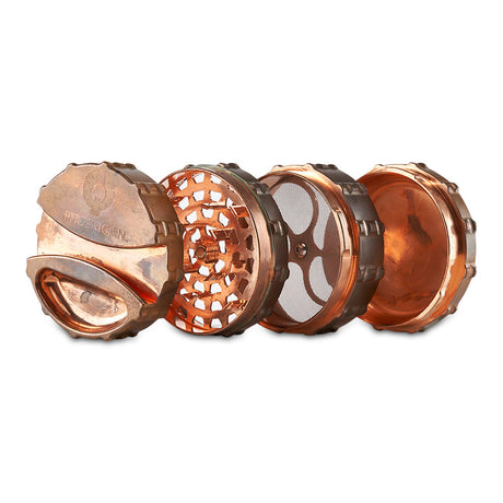 Phoenician grinder elite series for dry herb plated with copper