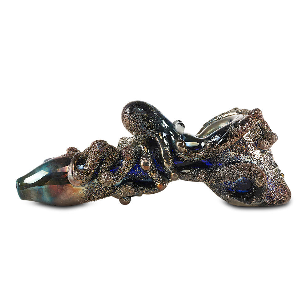 pioneer octopus novelty spoon hand pipe glass bowl for herbs