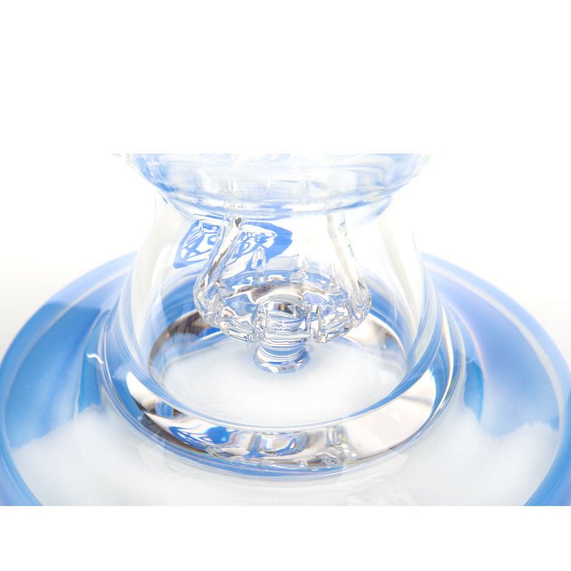 Olympus Atom Water Pipe with large jet ball perc, curved neck and colored glass