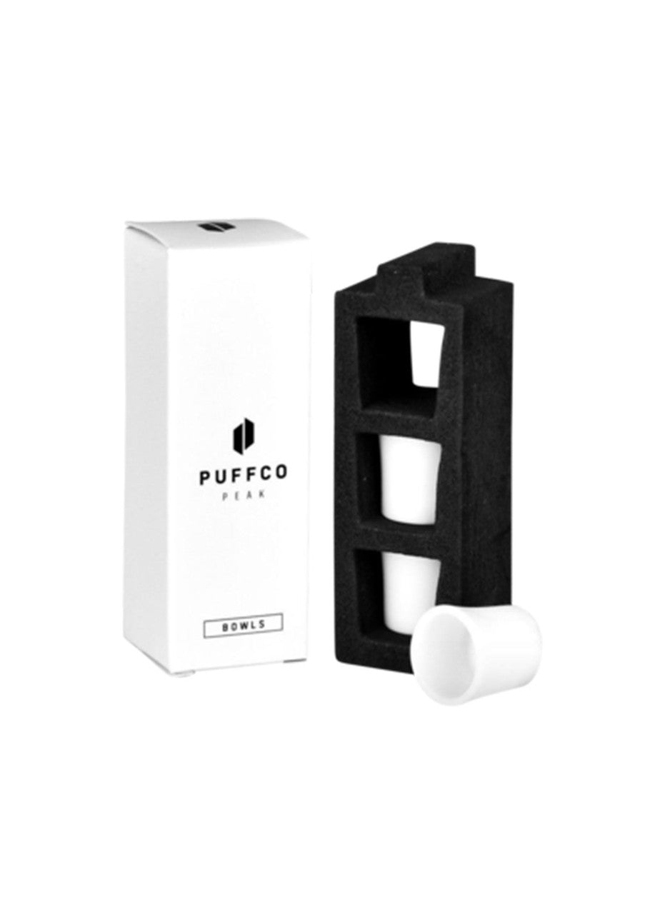 Puffco Peak White Ceramic Replacement Bowl 3-Pack