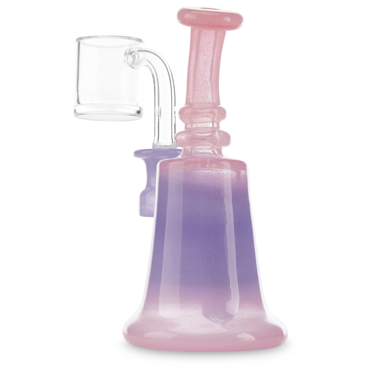 purdy glass banger hanger pink and purple at cloud 9 smoke co
