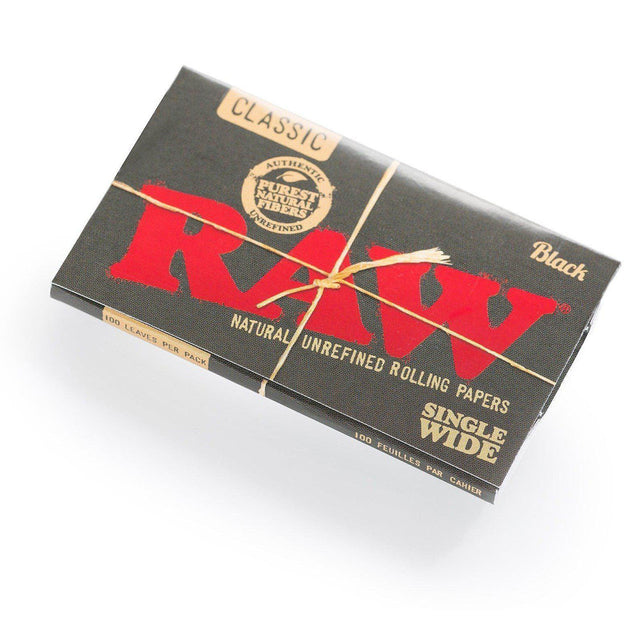 Pack of RAW Black Single Wide Rolling Papers