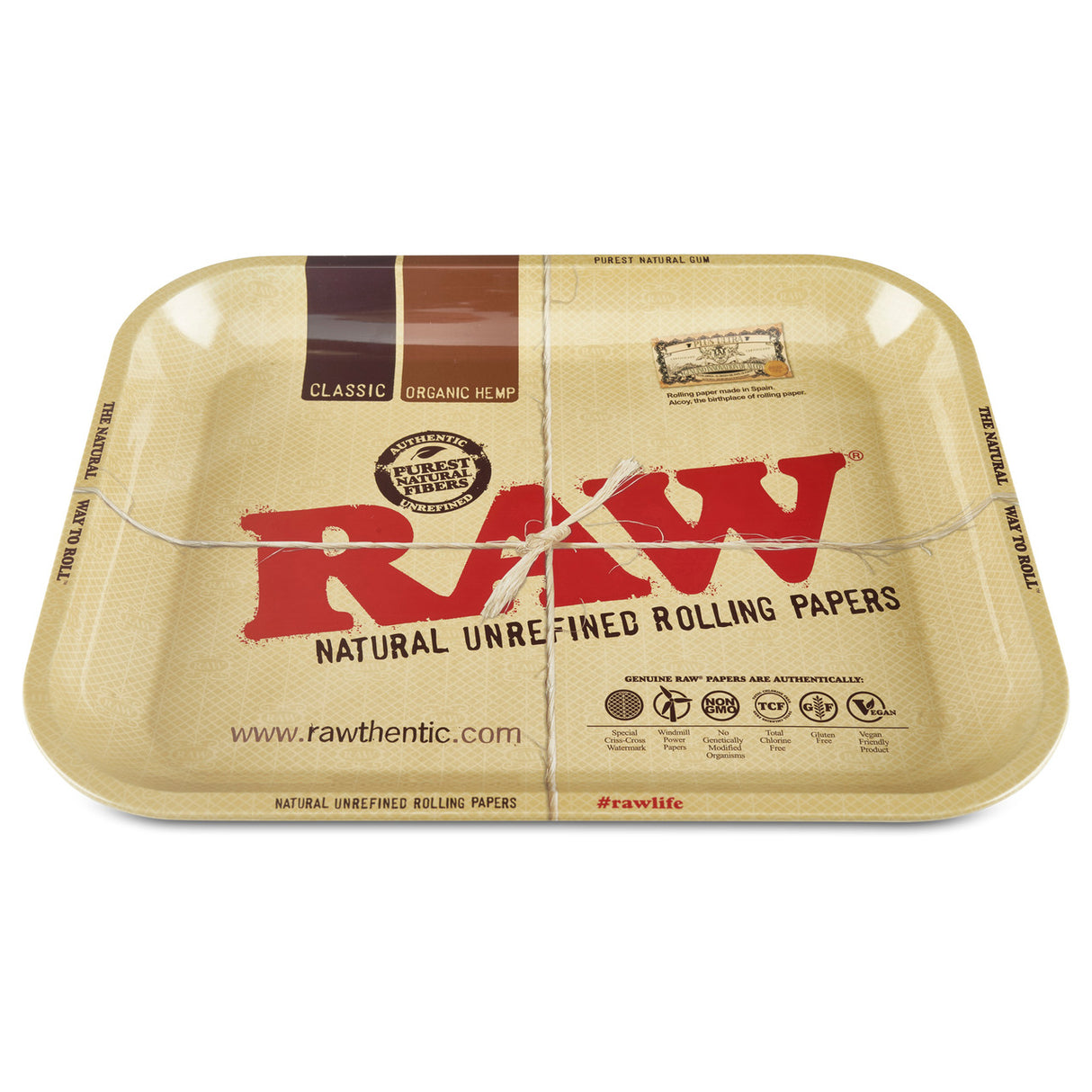 raw large herb classic rolling tray at cloud 9 smoke co
