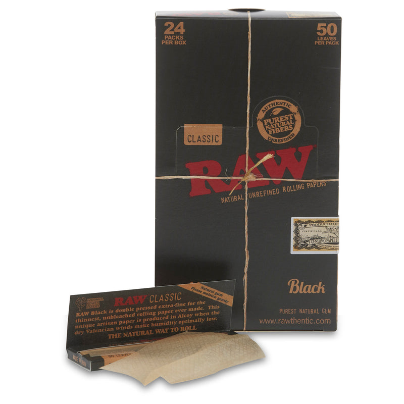 raw black rolling papers