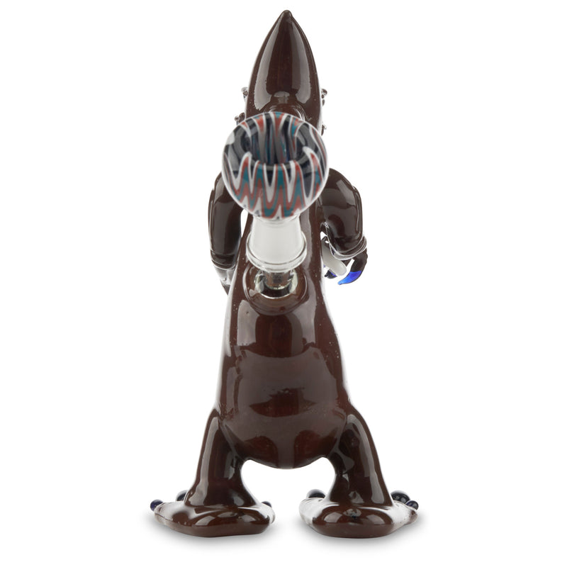 sandal glass lit alien pipe in stock at cloud 9 smoke co