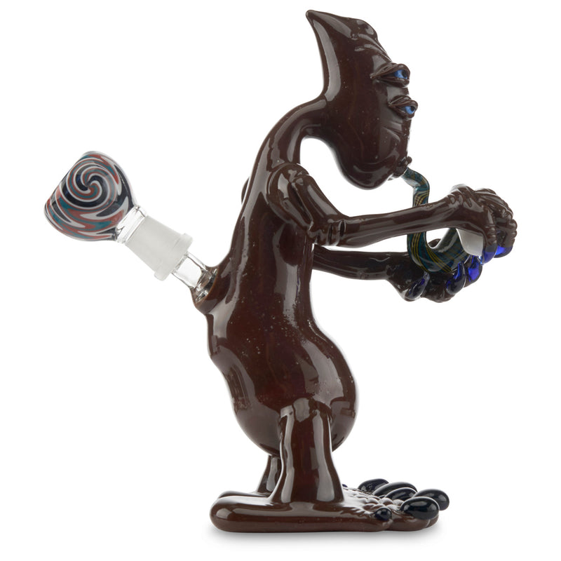 sandal glass lit alien pipe water pipe bong rig online