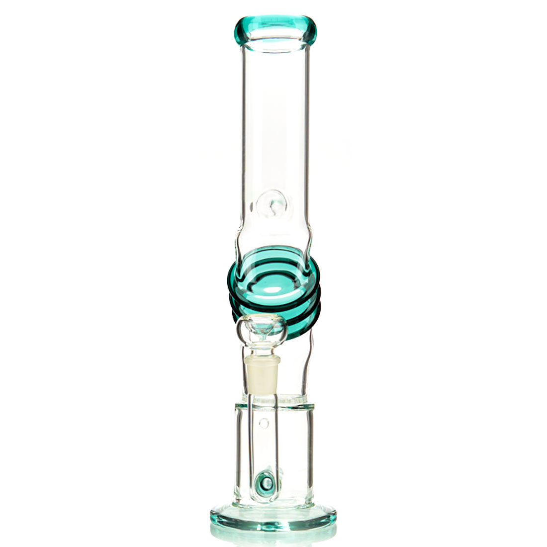 Shock Water Pipe with Double Percolation, Ice Pinch and Colored Glass Accents