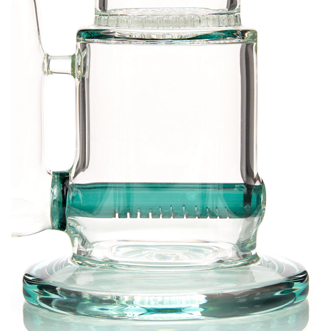 Shock Water Pipe with Double Percolation, Ice Pinch and Colored Glass Accents