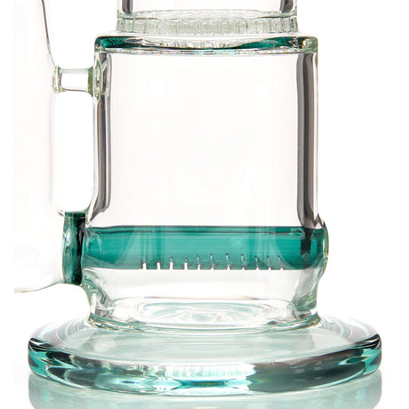 Shock Water Pipe with Double Percolation, Ice Pinch and Colored Glass Accents