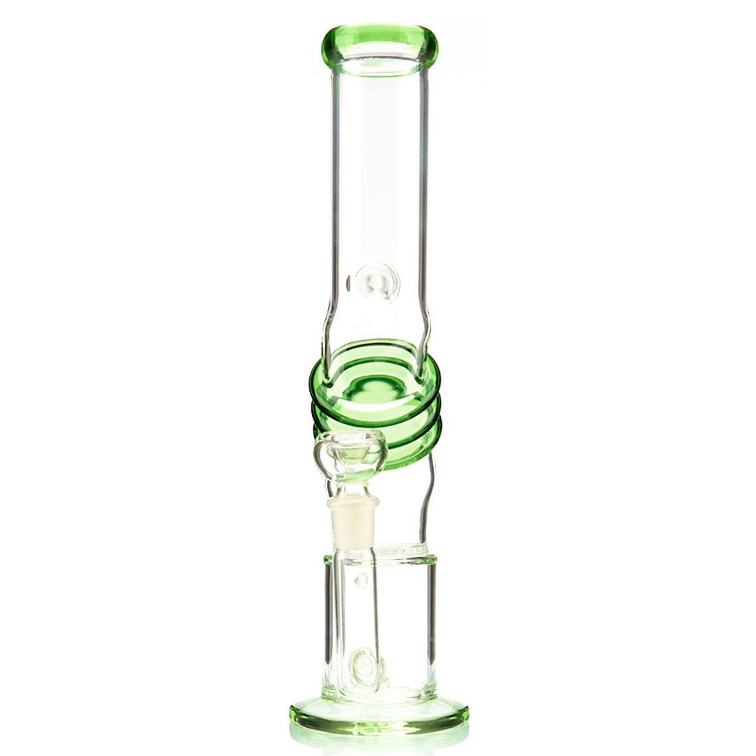 Shock Water Pipe with Double Percolation, Ice Pinch and Colored Glass Accents
