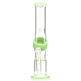Shock Water Pipe with Double Percolation, Ice Pinch and Colored Glass Accents