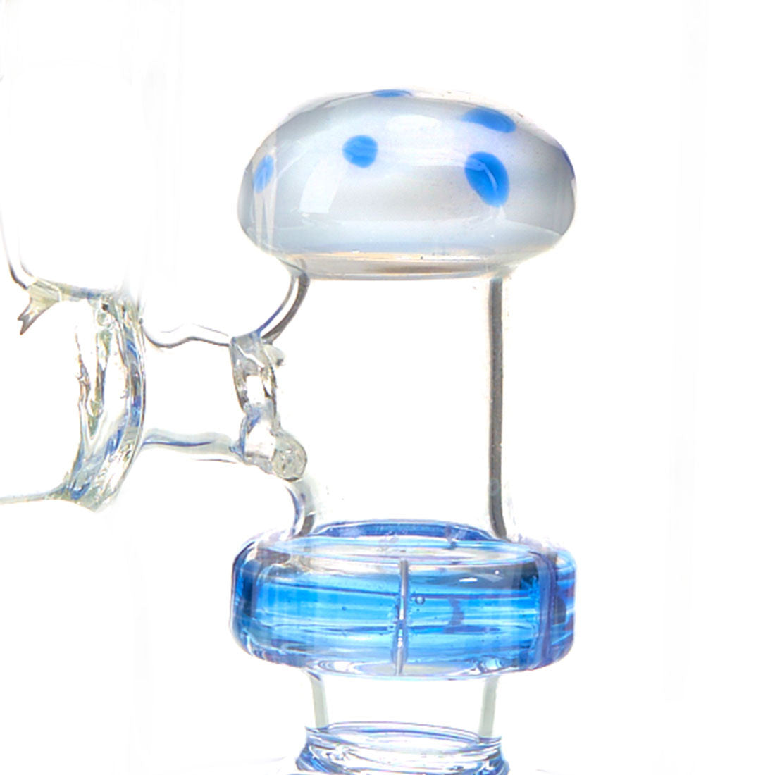 10-Inch Shroom Water Pipe with Colored Glass and Percolator 6