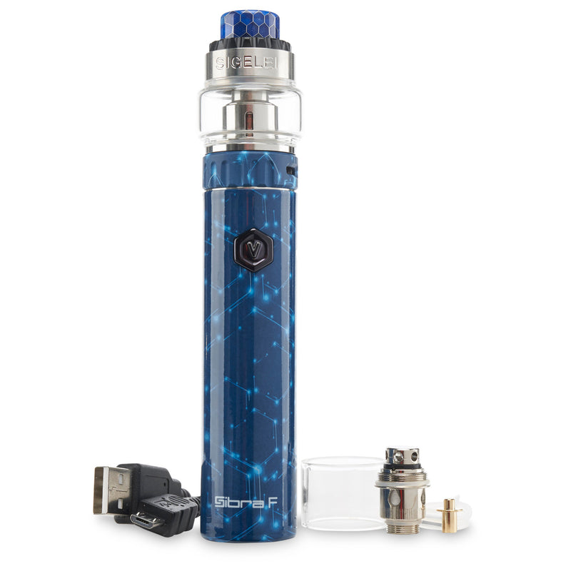 galaxy blue sigelei sibra F vape mod and tank