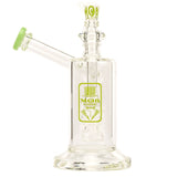 Best Scientific Glass Sidecar Bubble Water Pipe By Mob Glass Green Slyme Color