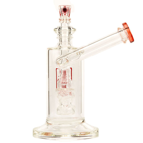 Best Scientific Glass Sidecar Bubble Water Pipe By Mob Glass Red Color