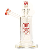Best Scientific Glass Sidecar Bubble Water Pipe By Mob Glass Red Color