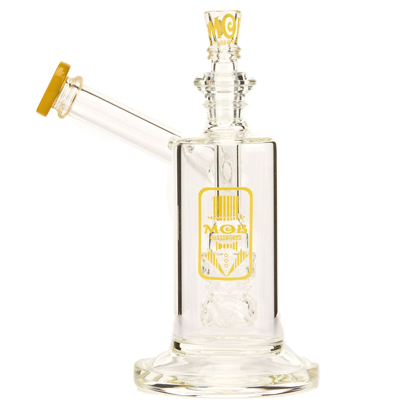 Best Scientific Glass Sidecar Bubble Water Pipe By Mob Glass Yellow Crayon Color