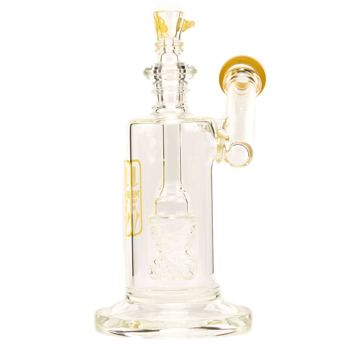 Best Scientific Glass Sidecar Bubble Water Pipe By Mob Glass Yellow Crayon Color