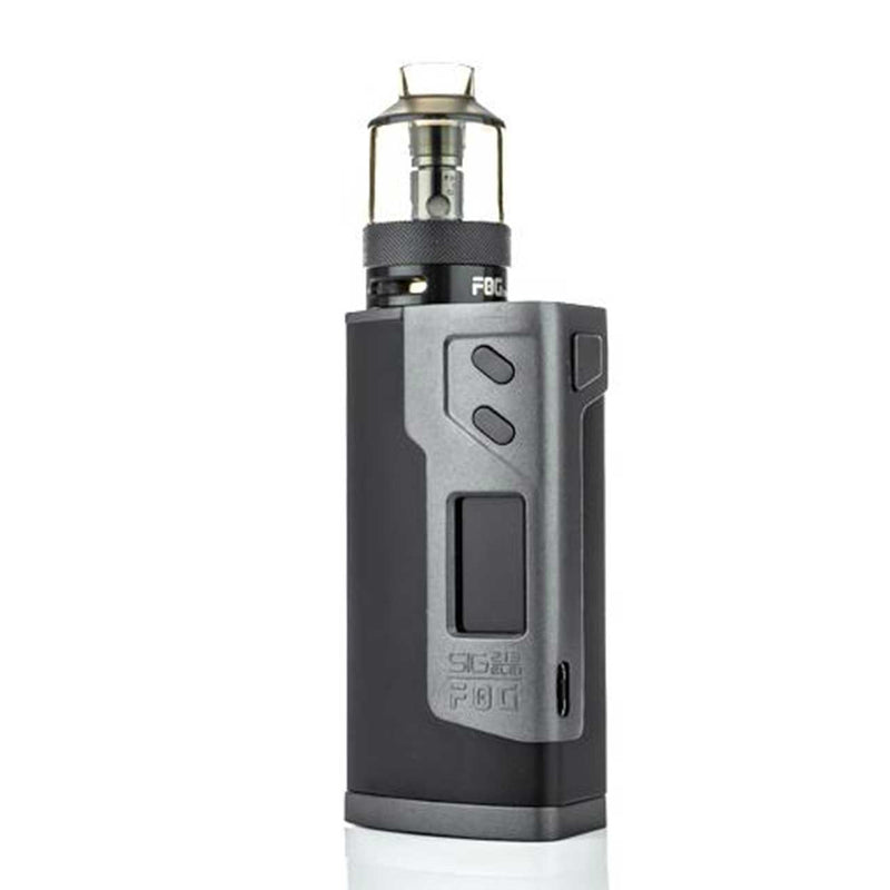 Sigelei 213w FOG Starter Vaping Kit with Black Zinc Alloy Body and Rubberized Black Grip