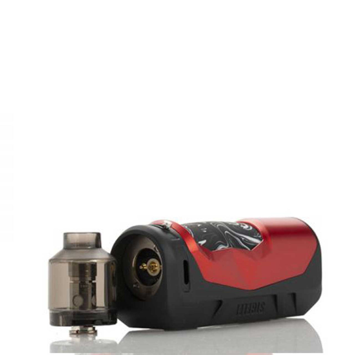Sigelei HUMVEE 80W Box Mod Starter Kit with zinc-alloy body and rubberized hand grip. With Tip Removed