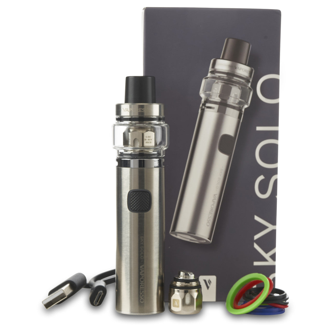 silver vaporesso sky solo vape pen starter kit