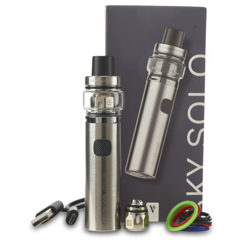 silver vaporesso sky solo vape pen starter kit