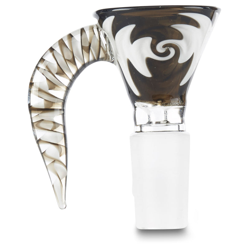 handmade 14mm glass bowl for bong with handle