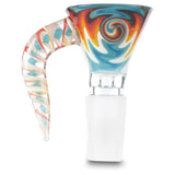 tie die martini glass bong slide bowl with handle