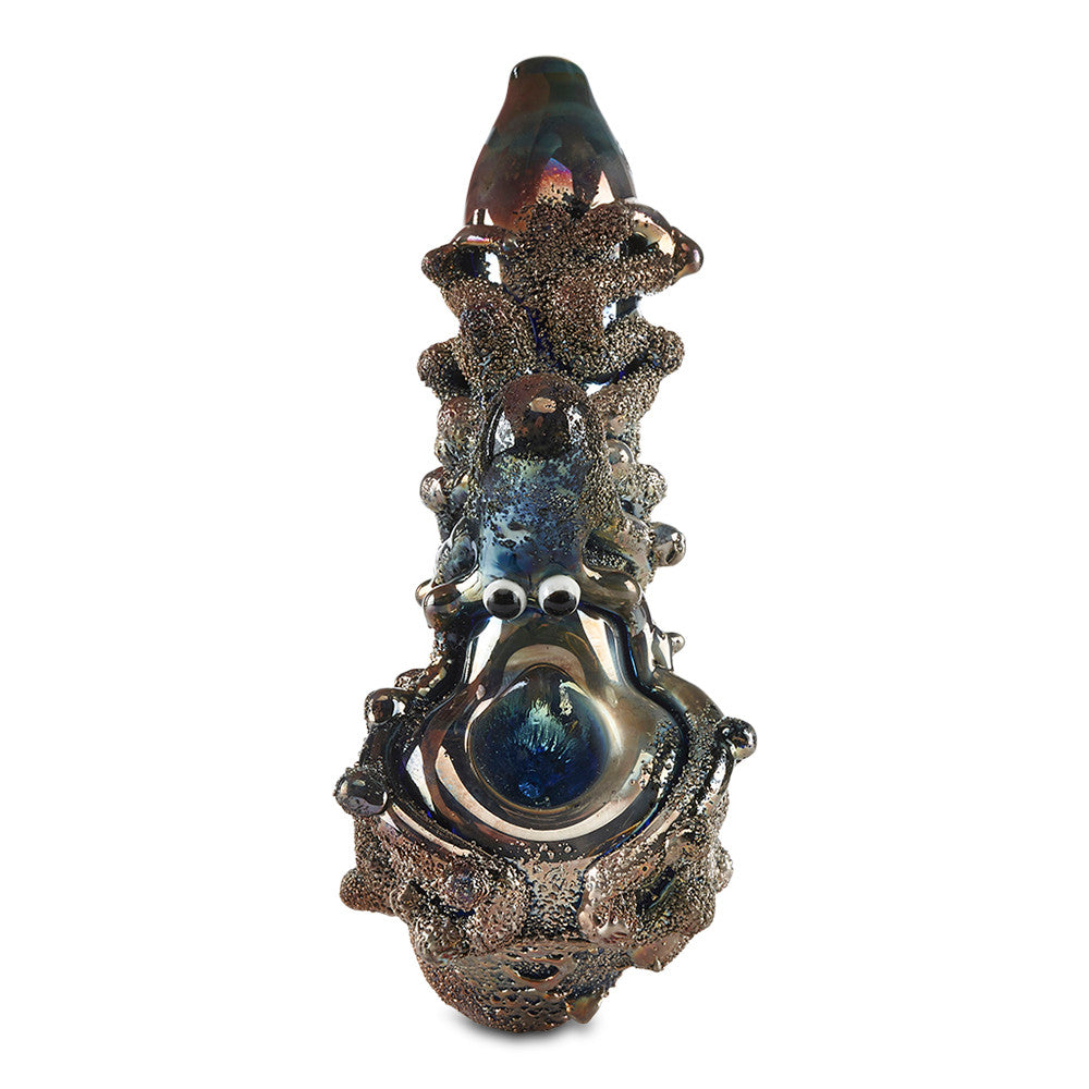pioneer octopus novelty hand pipe spoon glass bowl