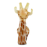 pioneer giraffe spoon hand pipe glass bowl for dry herbs