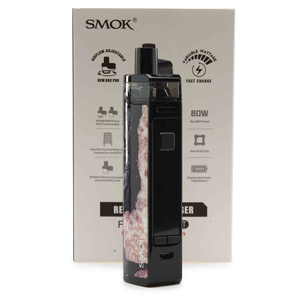 Smok RPM80  Black Wood