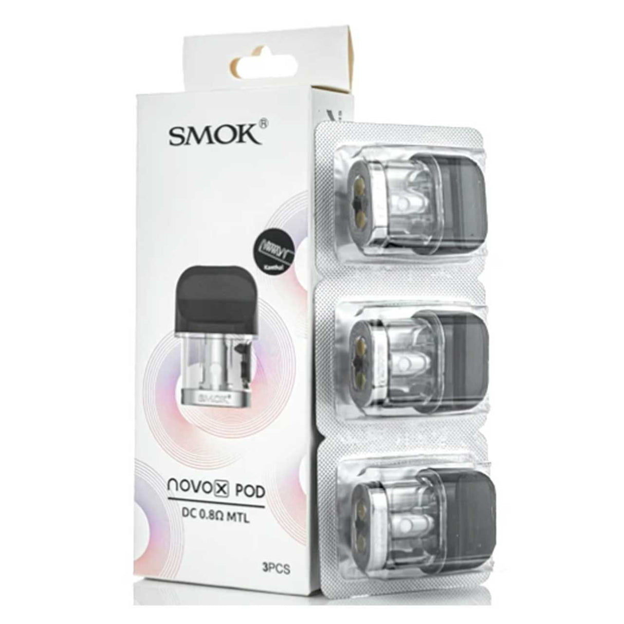 SMOK Novo X Refillable Replacement Pods 0.8 ohm resistance MTL