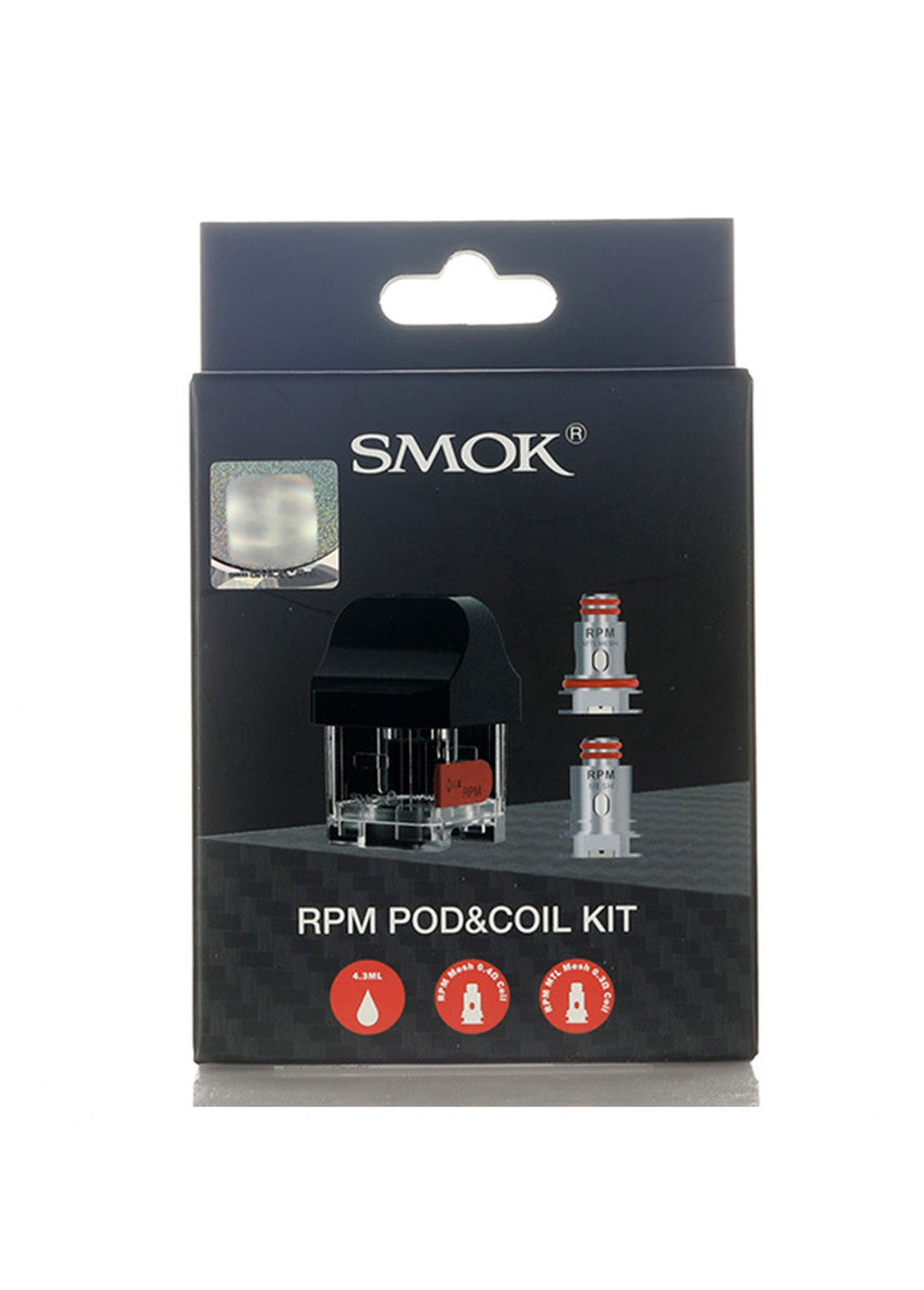 SMOK RPM Pod & Coil Kit with a 4.3ml refillable vape juice capacity
