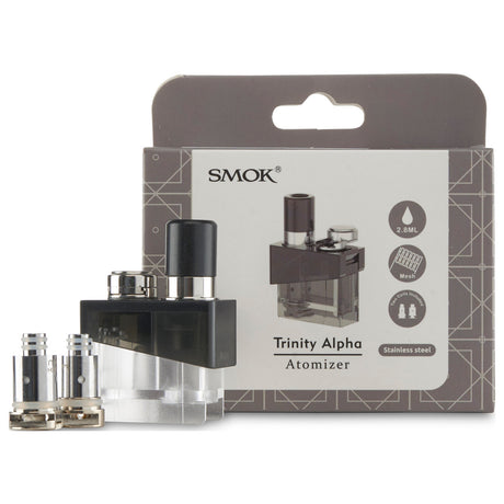 Smok trinity alpha replacement pod with 2 coils