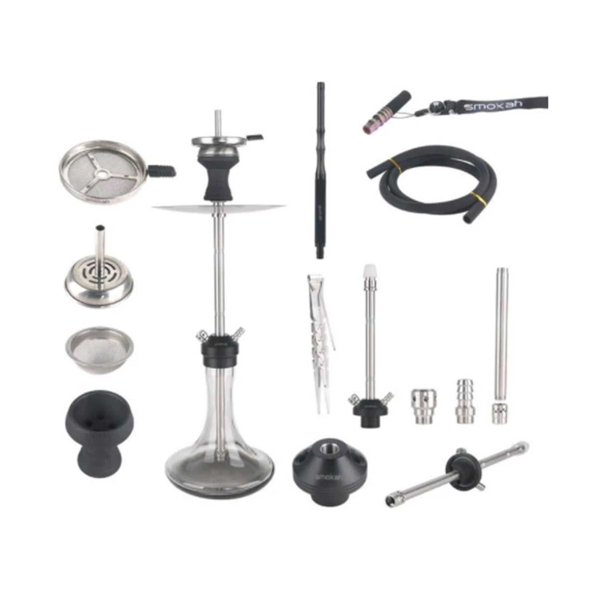 Smokah Cypress N127 Shisha Smoking Pipe Stainless Steel and Glass 2